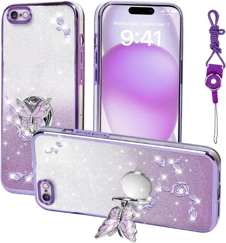 Miniatura 12 de para Apple iPhone 6 (12 cm) Funda para teléfono, para iPhone 6S Funda para teléfono móvil para mujeres y niñas, Funda protectora de TPU con diseño
