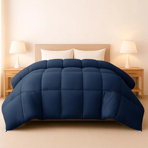 Miniatura 19 de LUX Décor - Edredón Queen de 88 x 88 pulgadas, relleno de edredón alternativo ultrasuave con pestañas de esquina y costuras de caja, ropa de cama