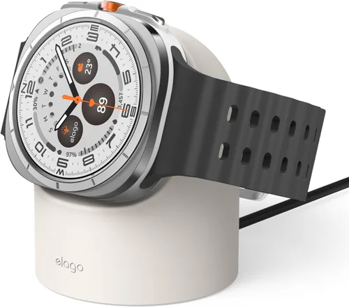 Miniatura 12 de elago GW2 Soporte de Carga Compatible con Samsung Galaxy Watch 8/8 Classic, 7/Ultra, 6/6 Classic, 5/5 Pro (40, 43, 44, 45, 47mm)