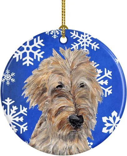 Miniatura 202 de Caroline's Treasures Cavalier Spaniel - Adorno de cerámica para colgar en el árbol de Navidad, para el hogar, Navidad, fiestas, regalo, 3 pulgadas