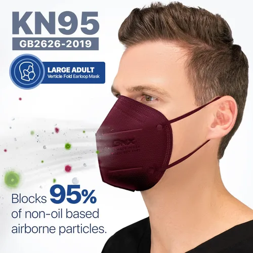 Miniatura 4 de AccuMed BNX KN95 Face Masks Made in USA (Adult Large, Adult Medium, Kids Small) (Earloop) (Model: E95/E95M/E95S)