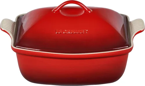 Miniatura 7 de Le Creuset Heritage - Cacerola de cerámica profunda con tapa, 4.5 qt., alcachofa