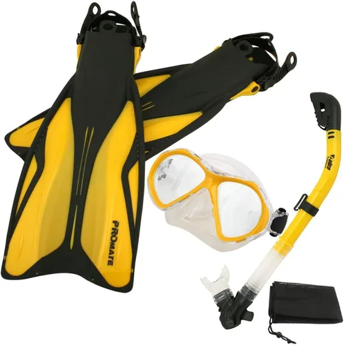 Miniatura 4 de PROMATE Equipo de snorkel Buceo Aletas de Buceo Máscara Dry Snorkel Deluxe Gear Set/ SCS0073