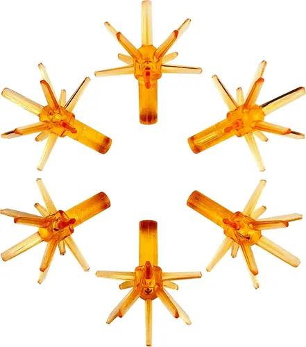 Miniatura 15 de National Artcraft Sputnik - Adornos de cerámica para árbol de Navidad, 25 unidades Sputnik - Azul