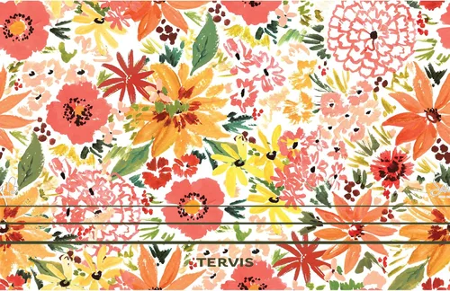 Miniatura 2 de Tervis Traveler - Vaso aislado Sara Berrenson de triple pared floral retro mantiene las bebidas frías y calientes, 30 onzas, acero inoxidable Sara