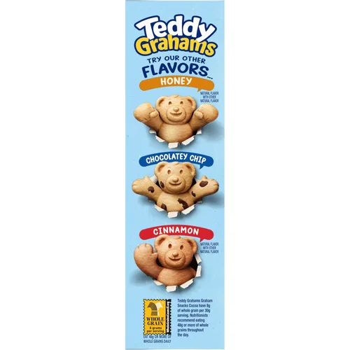 Miniatura 16 de Teddy Grahams Snacks Graham de chocolate, 6 cajas de 10 onzas