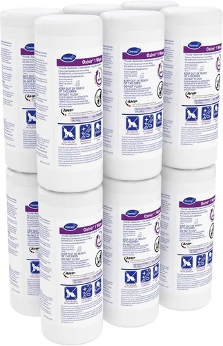Miniatura 9 de Oxivir Diversey 1 toallitas desinfectantes, limpiador de peróxido de hidrógeno AHP, limpiador multisuperficie para uso doméstico y comercial