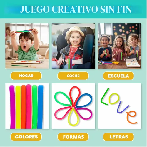 Miniatura 4 de BUNMO Juguetes sensoriales con cuerdas elásticas para niños de 3 años en adelante, estimulantes y adictivos, para niños, horas de diversión
