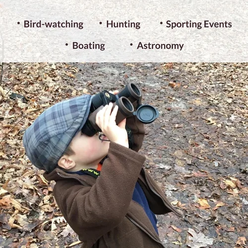 Miniatura 4 de Oberwerk Binocular Explore 6.5x32 - Binculares profesionales para adultos y niños/observación de aves, caza, impermeable, astronomía, espaciamiento