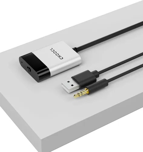 Adaptador Bluetooth 5.0 aptX-HD con cable Y compatible con sistemas BMW CCC/CIC con interfaz USB+AUX (3000B)