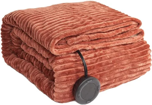 Miniatura 14 de Manta térmica tamaño King de 100 x 90 pulgadas, certificación ETL, manta eléctrica de 6 niveles de calefacción y apagado automático de 1 a 10 horas
