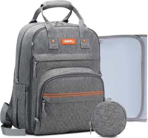 Bolsa de pañales para mamá, hospital, bolsas de bebé para niñas y niños, mochila de viaje grande multifunción para computadora portátil, mochila de