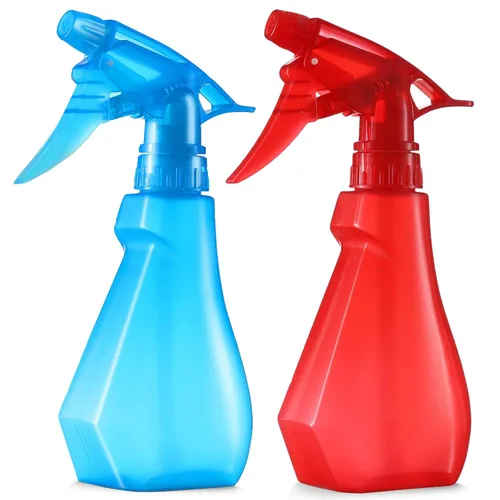 Miniatura 7 de DilaBee Paquete de 2 botellas rociadoras de plástico de 8 onzas – Botella rociadora de agua para el cabello, cocina, entrenamiento de gatos y Azul
