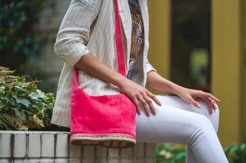 Miniatura 4 de Sole Purpose Amelia - Bolso bandolera de ante para mujer