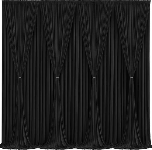 Miniatura 50 de Cortinas de Fondo Beige - Cortinas de Poliéster Sin Arrugas para Fotografía, Cortinas de Fondo para Fiestas, para Decoraciones de Baby Shower