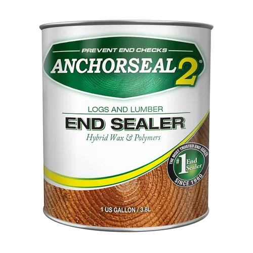 ANCHORSEAL 2 Sellador para extremos de troncos y maderos - Previene hasta el 90% de las grietas en las testas (hendiduras por secado) en los