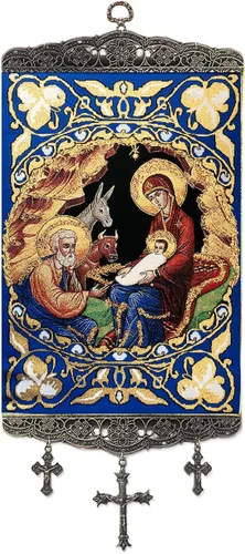 Miniatura 19 de Religious Gifts Tapiz con diseño de Virgen María y Nuestra Señora del Monte Carmelo de 18 pulgadas