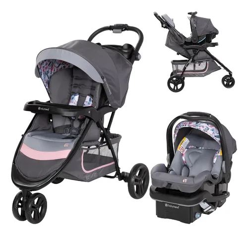 Sistema de viaje Baby Trend EZ Ride SE con asiento de seguridad para bebé, Bluebell