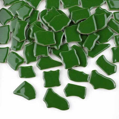 Miniatura 24 de Azulejos de mosaico de cerámica irregulares de 0.78 a 1.57 pulgadas, piezas de mosaico de 1.1 libras, piedras para decoración del hogar, platos