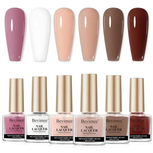 Miniatura 18 de Esmalte de uñas de secado rápido, color rosa, esmalte de uñas transparente, esmalte de uñas de secado rápido regular, a granel, sin gel, de larga