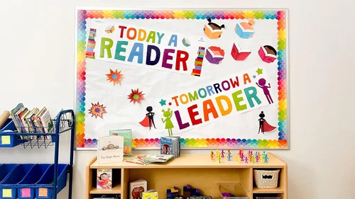 Miniatura 3 de Sproutbrite 2 carteles de lectura grandes para el aula, carteles motivacionales de 13.5 x 39 pulgadas, tablón de anuncios y decoración de pared