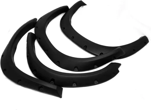 Miniatura 4 de DNA MOTORING Guardabarros de rueda de diseño con remaches de bolsillo compatibles con 09-10 Dodge Ram 1500 11-18 Ram 1500 Fleetside Bed, negro