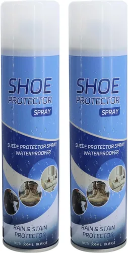Paquete de 2 protectores de zapatos, spray protector de gamuza de 10.15 onzas, protección impermeable contra la lluvia y las manchas para tenis,