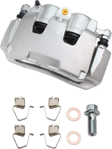 Miniatura 4 de Detroit Axle - Pastillas de Freno Delantero Izquierdo Reemplazo de Pinza de Disco para Dodge Ram 1500 Dakota Mitsubishi Raider - Juego de 3 piezas
