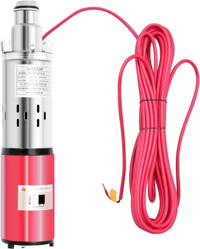 Bomba sumergible de pozo profundo, bomba sumergible de pozo profundo DC12V 180W, bombas de agua de tornillo sumergible de acero inoxidable 4500r/min
