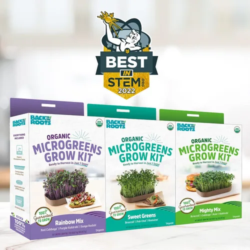 Miniatura 3 de Back to the Roots Kit de cultivo Microgreen DIY, paquete de 6 variedades de cultivo y plantas de interior fáciles de cultivar (paquete de 6)