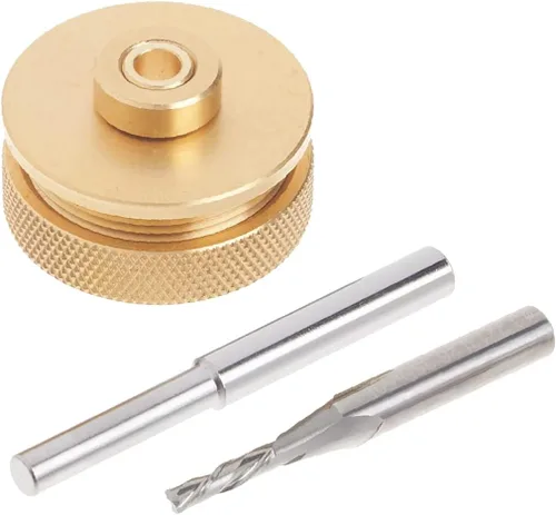 Miniatura 24 de POWERTEC Placa Base de Router de Acrílico Transparente de 6-1/2" con Pin de Centrado y Tornillos de Montaje Sub-Base Pretaladrada para Bosch