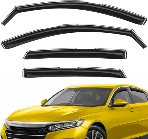 Miniatura 10 de Deflectores de ventana extra duraderos en el canal, protectores de lluvia aptos para Lexus GX 2010-2023, viseras solares, ventilación de viento