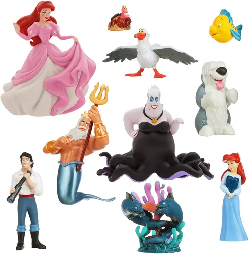 Disney La Sirenita - Juego de figuras de lujo (10 piezas)