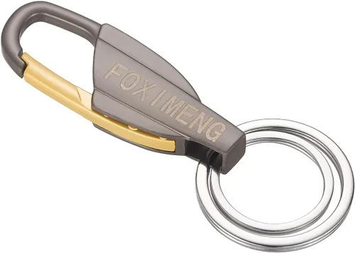 Miniatura 2 de Llavero para hombre, elegante llavero para hombres y mujeres, 2 piezas (pistola negra y plateada)
