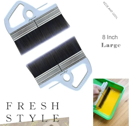 Miniatura 4 de Magimate Brocha de Pintura Grande, 8 Pulgadas, Brocha Ancha para Tinte para Pisos, Puertas, Pasta de Papel Tapiz y Terrazas, Filamento Sintético