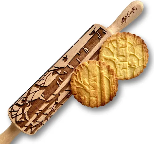 Miniatura 7 de Rodillo de relieve AFRICA con patrón tribal para galletas y cerámica de Algis Crafts
