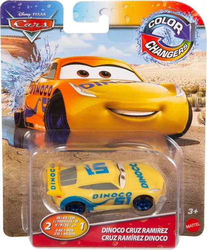 Miniatura 3 de Disney Juguetes de Autos que Cambian de Color, Repite la Transformación de Color con Agua Tibia y Fría, Autos de Personajes de Película, Regalo