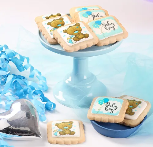 Miniatura 3 de Paquete de 24 galletas para baby shower, mesa de postre y recuerdos de fiesta decorados individualmente envueltos en galletas de azúcar