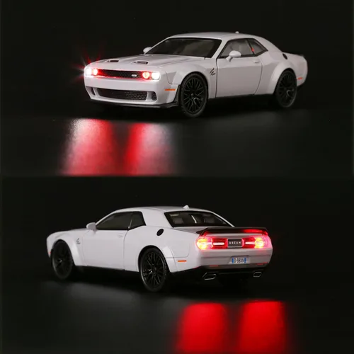 Miniatura 5 de SASBSC Modelo de Coche de Juguete para Niños, Escala 1:32, Desplazamiento hacia atrás con Sonido y Luz, Coches de Juguete de Metal Fundido
