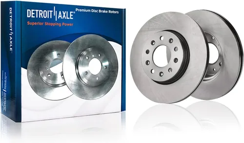 Miniatura 36 de Detroit Axle - Rotores de freno traseros para Volkswagen Beetle Jetta Golf SportWagen Audi A3 2010 2011 2012 2013 2014 2015 2016 2017 2018 2019