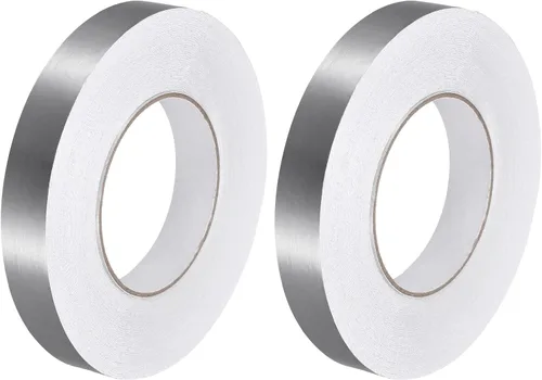 Miniatura 15 de uxcell 2 calcomanías autoadhesivas de papel de aluminio de 0.2 pulgadas x 164 pies para decoración de huecos, tira de cinta adhesiva impermeable