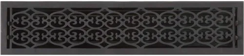 Signature Hardware 380120 - Registro de pared de hierro fundido liso victoriano antiguo, 6 x 30 pulgadas (6-7/8 pulgadas x 31-1/8 pulgadas en