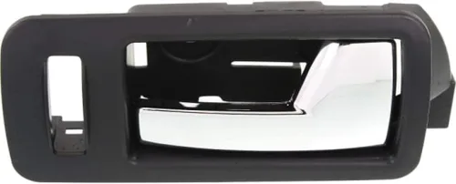 Miniatura 9 de Para Ford Mustang 2005-2014 Manija de puerta interior delantera, lado del conductor, bisel negro con palanca cromada Con orificio de bloqueo