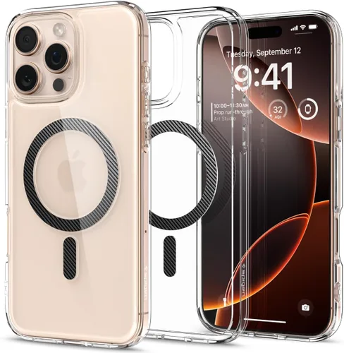 Miniatura 17 de Spigen Funda para iPhone 13 Mini, ultra híbrida MagFit [antiamarilleo] [compatible con Magsafe] - Transparente
