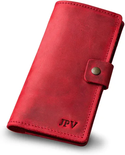 Miniatura 15 de PEGAI Fundas de cuero personalizadas hechas a mano para chequera personal Funda y cartera de cuero 100% envejecido Funda de chequera de negocios