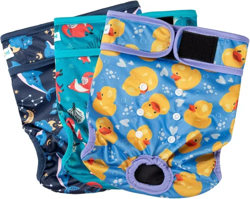 Miniatura 9 de Paw Legend - Pañales lavables y reutilizables para perras en celo (3 unidades, XS)