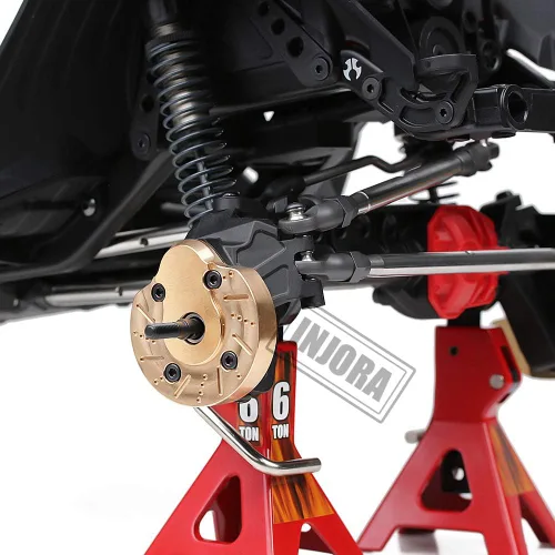 Miniatura 7 de INJORA AXI03007 - Tapa de dirección para nudillos de latón para 1:10 RC Crawler AXAIL SCX10 III AXI03007 y Capra 1.9 UTB AXI03004, 2