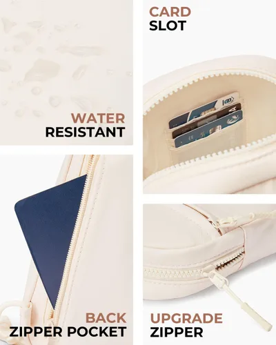 Miniatura 4 de CHOLISS Bolso bandolera pequeño para mujeres y hombres, bolsos cruzados, cangureras de moda, bolsa de pecho con correa extendida