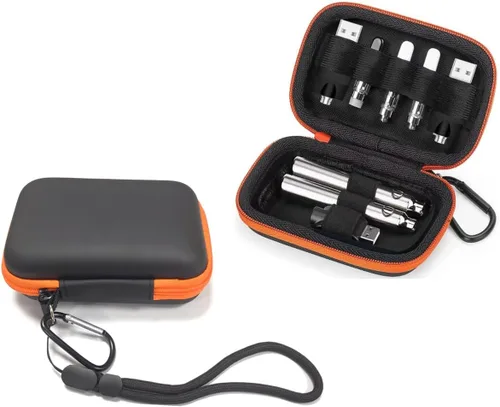 Miniatura 6 de BUISAMG (Solo estuche) Estuche de almacenamiento de 510 hilos, bolsa de batería de transporte Estuche para bolígrafo Estuche de viaje pequeño, bolsa