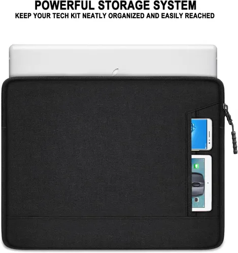 Miniatura 5 de Funda protectora para laptop de 14 pulgadas, a prueba de golpes, para Apple MacBook Pro, resistente al agua, con bolsillos, funda para computadora
